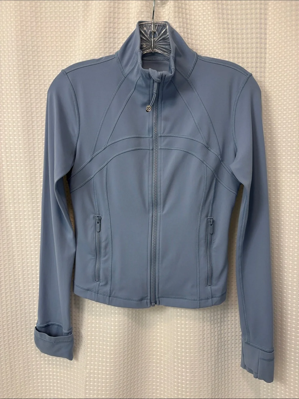Lululemon Define Cropped Jacket Nulu ~ 6 ~ Blue Willow